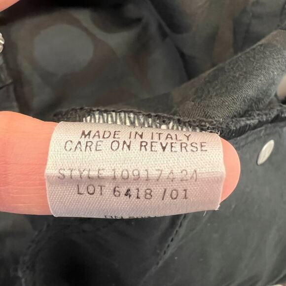 Elie Tahari Vintage Tone on Tone Circles Black Trouser Pants Size 4P Petite - Picture 12 of 12